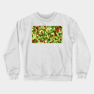 Green and Red Abstract Texture Crewneck Sweatshirt